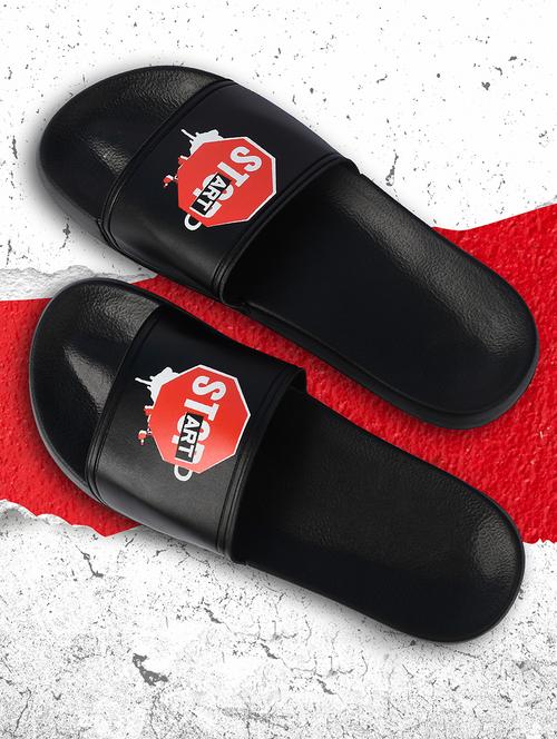 men black slider flip flop - 21383359 - Very Small Image - 1
