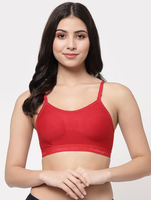 women solid sports bra - 21385179 - Very Small Image - 1