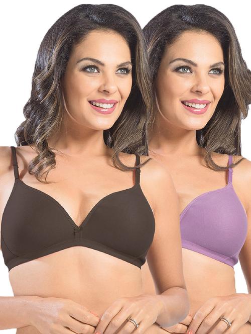 pack of 2 solid t-shirt bra - 21386345 - Very Small Image - 1