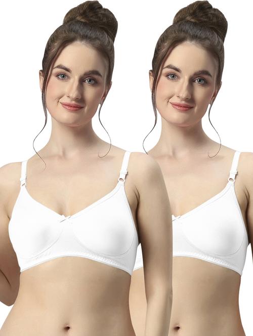 pack of 2 women solid regular bra - 21386914 - Very Small Image - 1