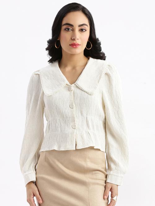 cream nylon regular top - 21387430 - Very Small Image - 1