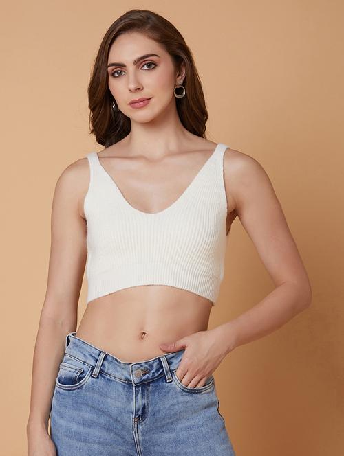 cream acrylic camisole top - 21387486 - Very Small Image - 1