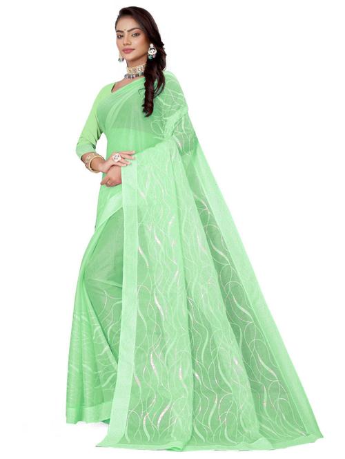 women green printed saree - 21389148 - Very Small Image - 1