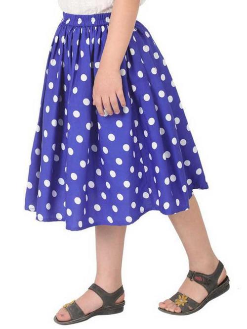 kids blue crepe flared skirt - 21389613 - Very Small Image - 1