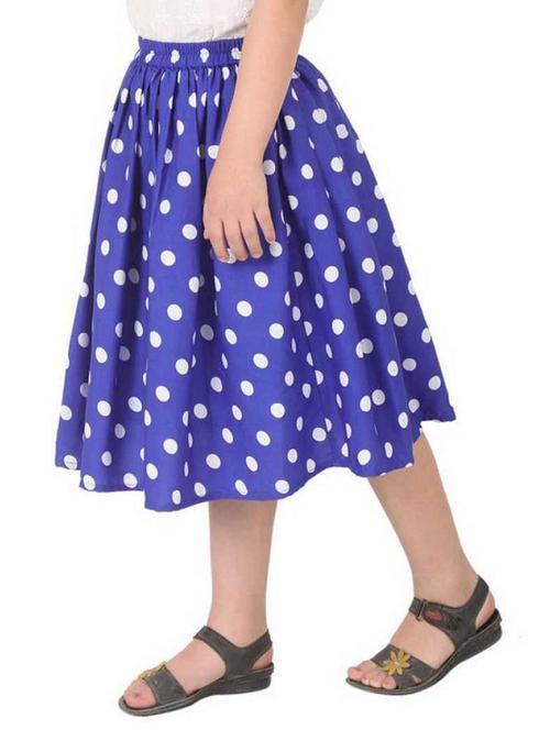 kids blue crepe flared skirt - 21389615 - Very Small Image - 1