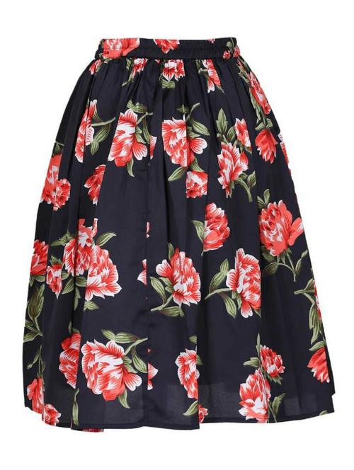 kids black crepe flared skirt - 21389623 - Very Small Image - 1