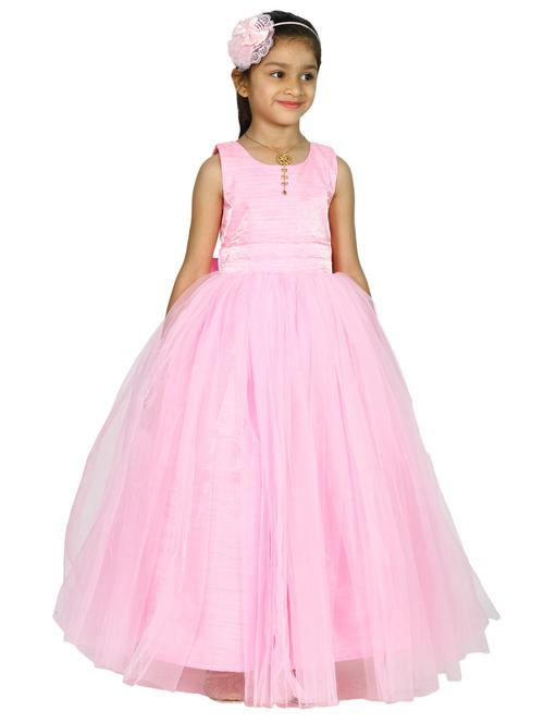 girls round neck sleeveless frock - 21389630 - Very Small Image - 1
