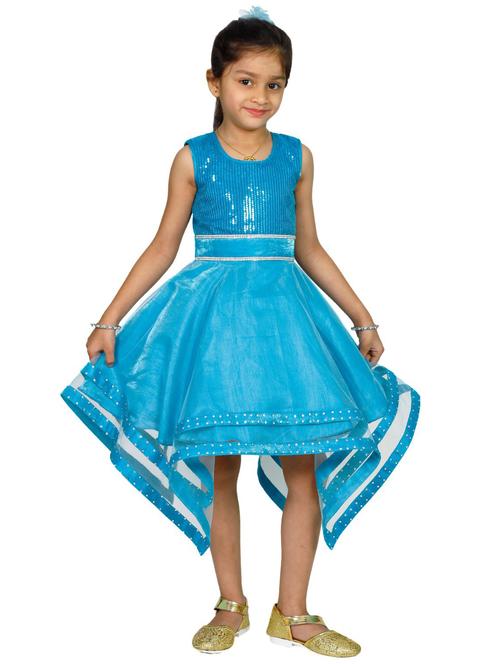 girls round neck sleeveless frock - 21389640 - Very Small Image - 1