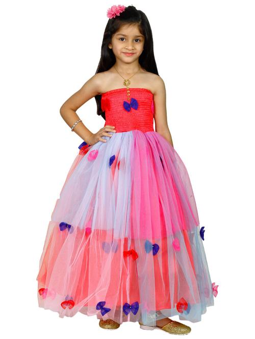 girls multi color sleeveless frock - 21389646 - Very Small Image - 1