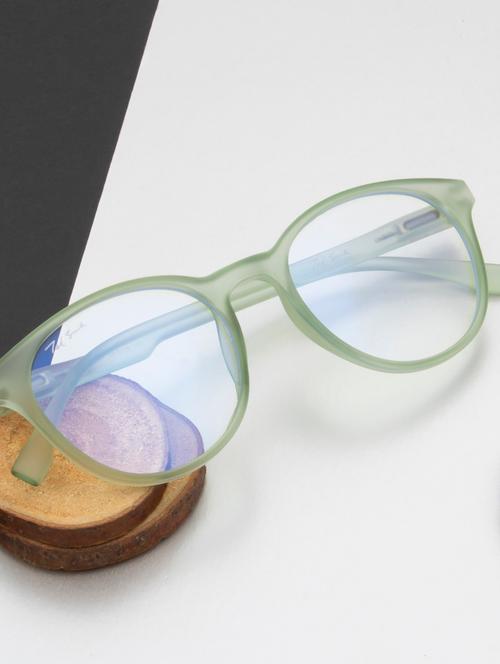 ted smith hustle bluecut & antiglare computer eyeglasses| round|blue light blocking| green casual spectacles| 50-19-140 - 21392028 - Very Small Image - 1