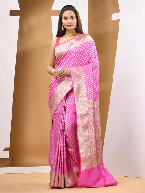 self design handloom saree - 21392896 - Very Small Image - 1