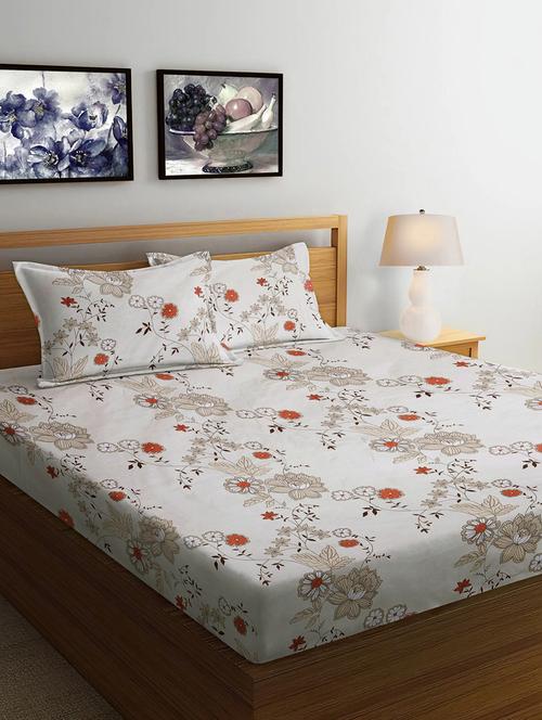 fabinaliv printed king size double bedsheet with 2 pillow covers - 21393673 - Very Small Image - 1