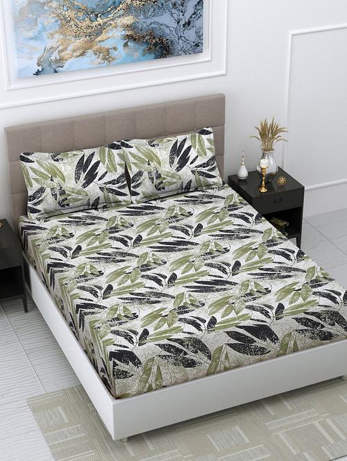 fabinaliv printed king size double bedsheet with 2 pillow covers - 21393691 - Very Small Image - 1