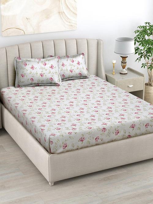 fabinaliv printed king size double bedsheet with 2 pillow covers - 21393696 - Very Small Image - 1