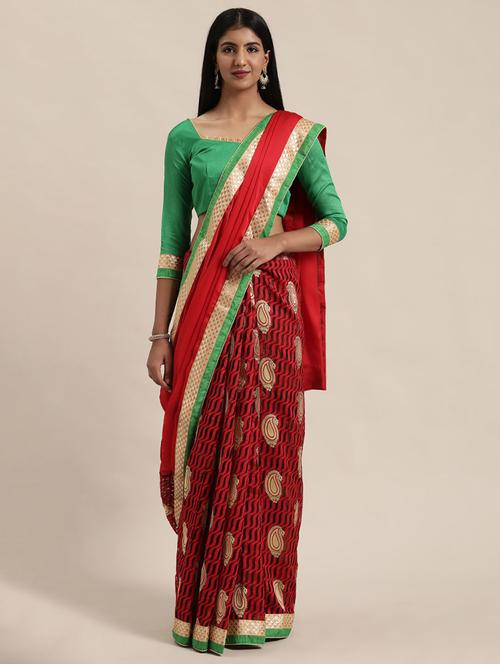 women printed casual wear saree - 21395974 - Very Small Image - 1
