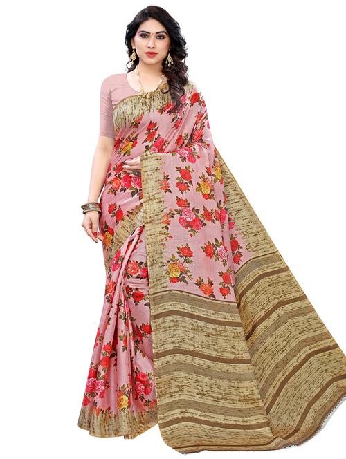 women printed casual saree with blouse - 21396168 - Very Small Image - 1