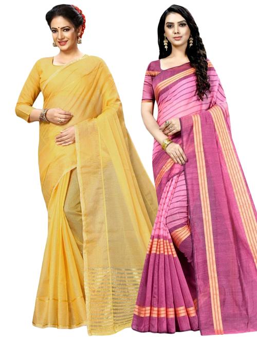 pack of 2 casual wear sarees - 21396249 - Very Small Image - 1