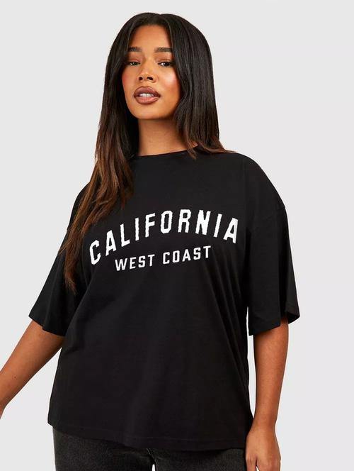 printed round neck oversized t-shirt - 21398012 - Very Small Image - 1