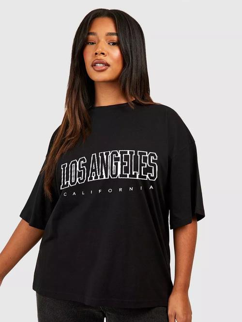 printed round neck oversized t-shirt - 21398263 - Very Small Image - 1