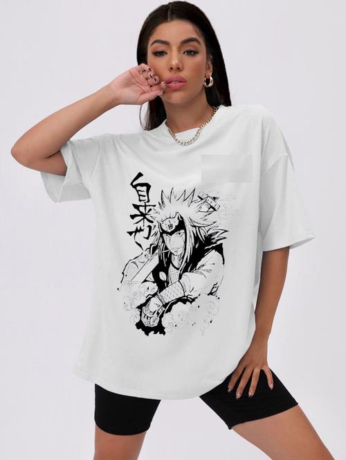 printed round neck oversized t-shirt - 21398282 - Very Small Image - 1