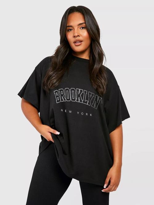 printed round neck oversized t-shirt - 21398307 - Very Small Image - 1