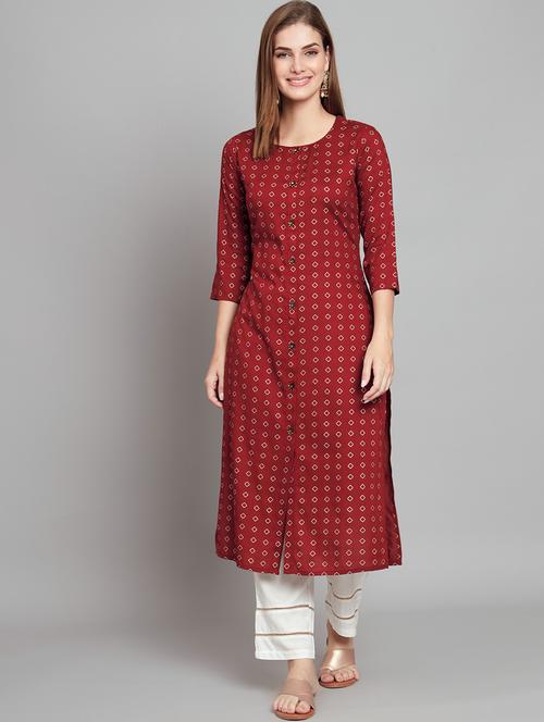 women printed kurta pant set - 21398797 - Very Small Image - 1