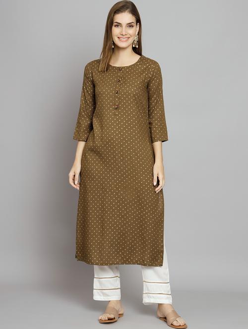 women printed kurta pant set - 21398813 - Very Small Image - 1