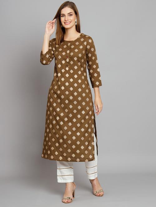 women printed kurta pant set - 21398828 - Very Small Image - 1