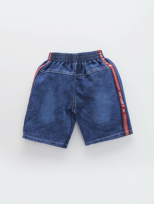 kids blue tapered denim shorts - 21399259 - Very Small Image - 1
