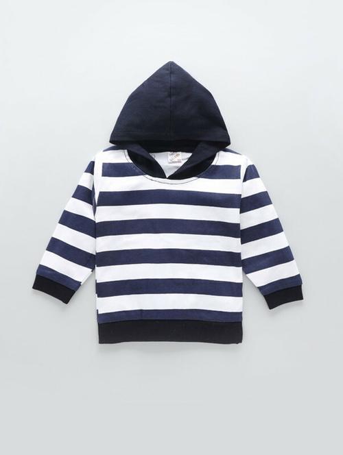 kids navy blue cotton printed sweatshirt - 21399284 - Very Small Image - 1
