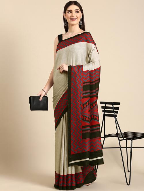 women handloom saree with blouse - 21400770 - Very Small Image - 1
