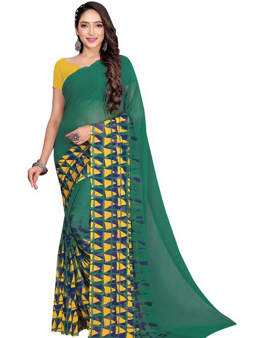 women printed saree with blouse - 21400782 - Very Small Image - 1