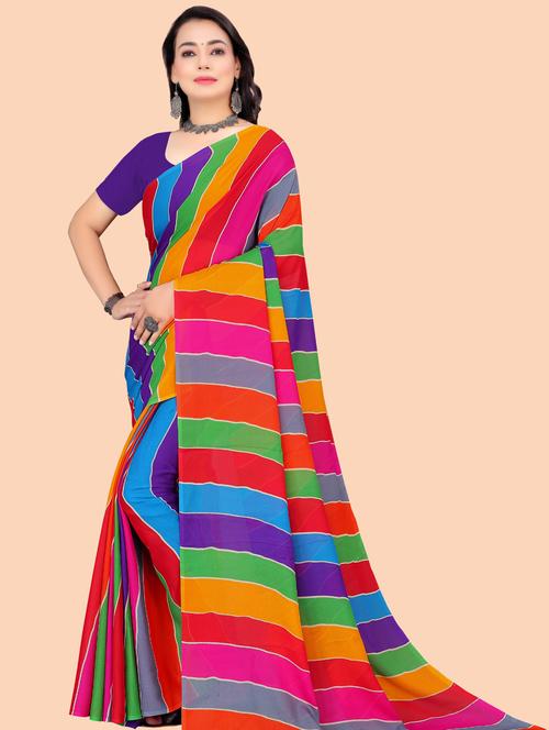 women printed saree - 21401005 - Very Small Image - 1