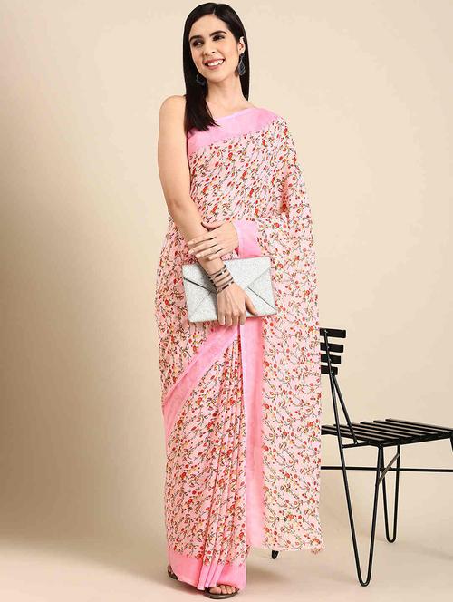 women printed saree - 21401130 - Very Small Image - 1