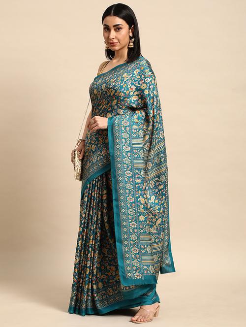 women printed saree - 21401226 - Very Small Image - 1