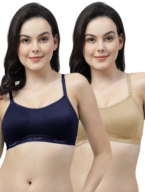 pack of 2 solid sports bra - 21402474 - Very Small Image - 1