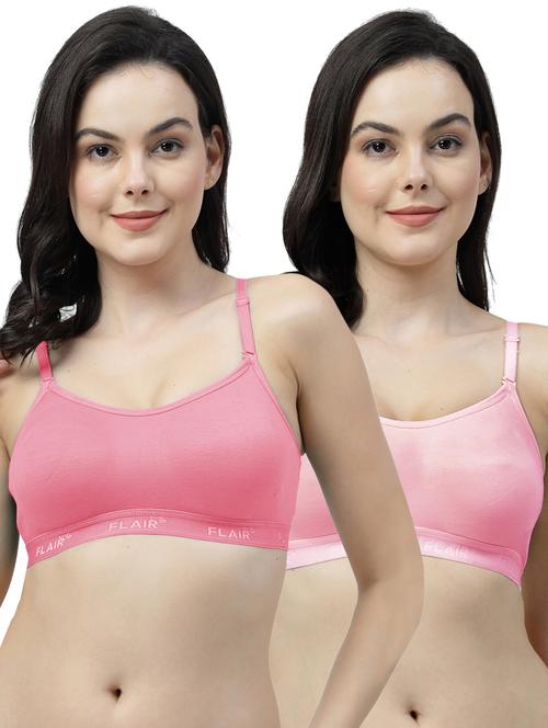 pack of 2 solid sports bra - 21402533 - Very Small Image - 1