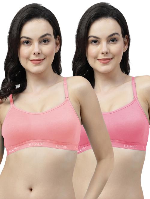 pack of 2 solid sports bra - 21402568 - Very Small Image - 1