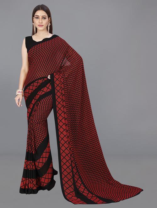 women casual wear georgette saree - 21412786 - Very Small Image - 1