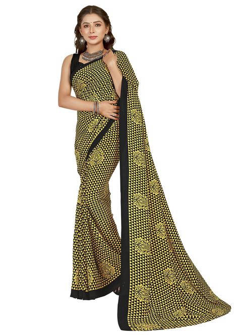 women casual wear georgette saree - 21413196 - Very Small Image - 1