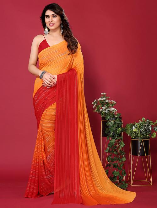 women casual wear georgette saree - 21441908 - Very Small Image - 1