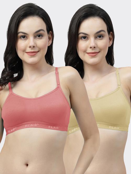 pack of 2 solid sports bra - 21449959 - Very Small Image - 1