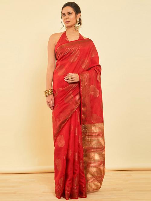 women self design handloom saree with blouse - 21450237 - Very Small Image - 1