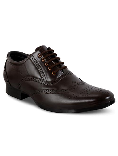 men solid lace-up brouges - 21452385 - Very Small Image - 1