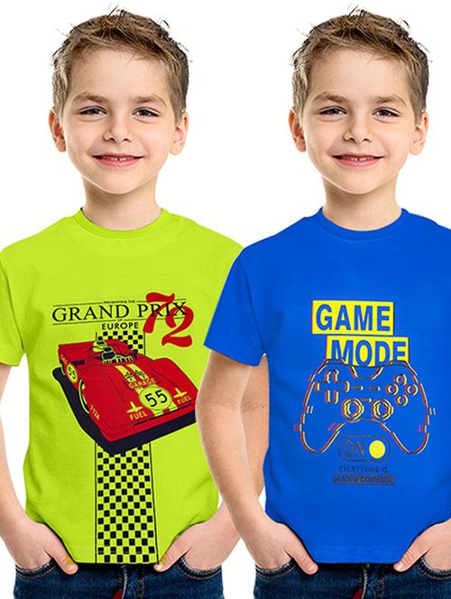 boys round neck printed t-shirts combo - 21453561 - Very Small Image - 1