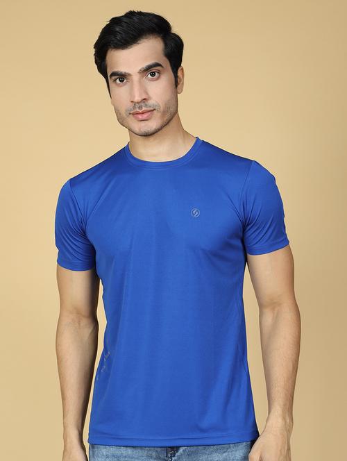 men's round neck solid t-shirt - 21453892 - Very Small Image - 1