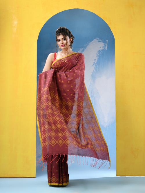 women handloom saree - 21454532 - Very Small Image - 1