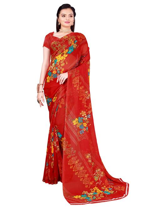 women printed casual wear saree - 21456340 - Very Small Image - 1