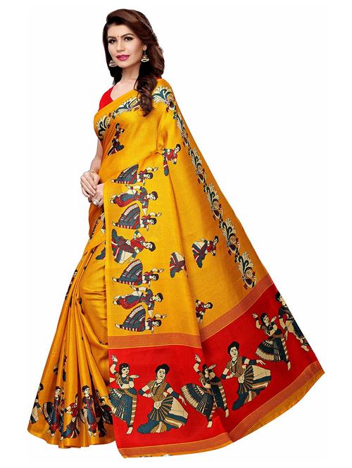 women printed casual wear saree - 21456456 - Very Small Image - 1