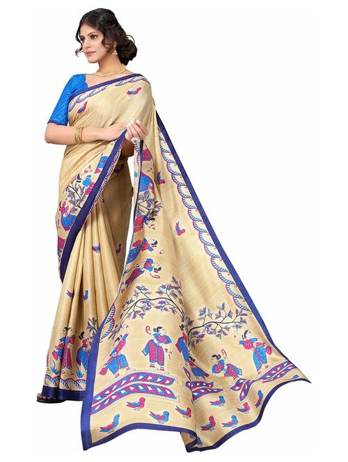 women printed casual wear saree - 21456457 - Very Small Image - 1